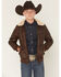 Image #1 - Urban Republic Boys' Faux Leather Aviator Jacket, Dark Brown, hi-res
