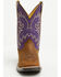 Image #4 - Shyanne Girls' Hannah Performance Western Boots - Broad Square Toe, Purple, hi-res
