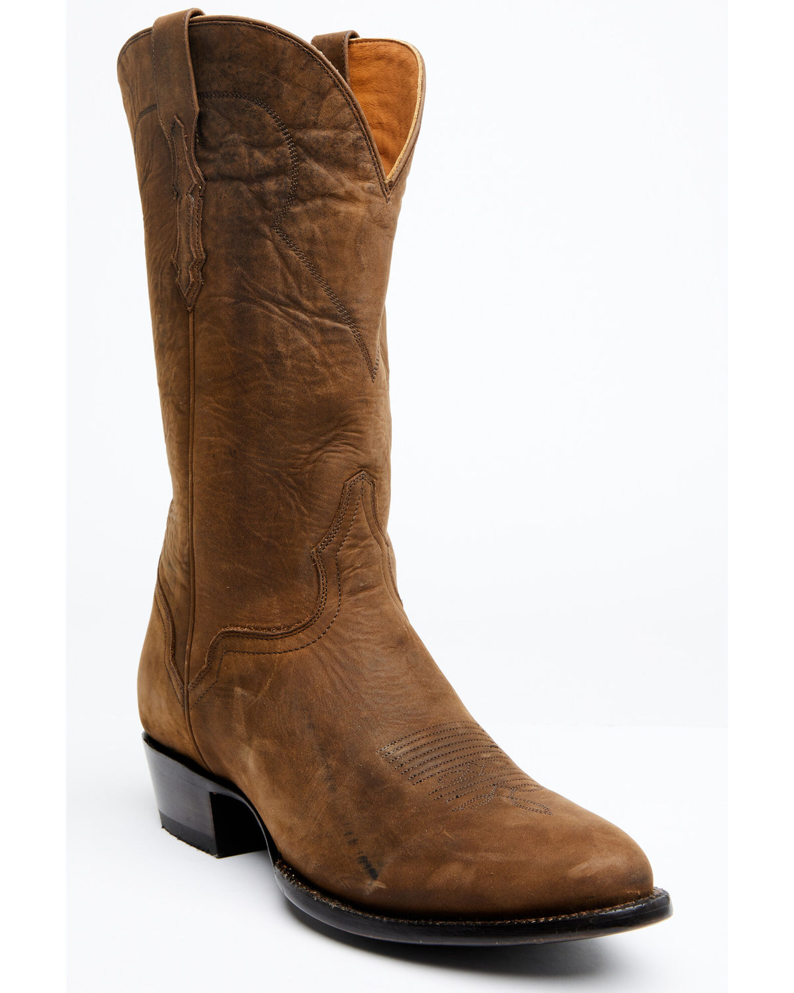 Men's western boots round toe top