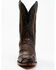 Dan Post Men's Exotic Ostrich Leg Western Boots - Snip Toe , Brown, hi-res