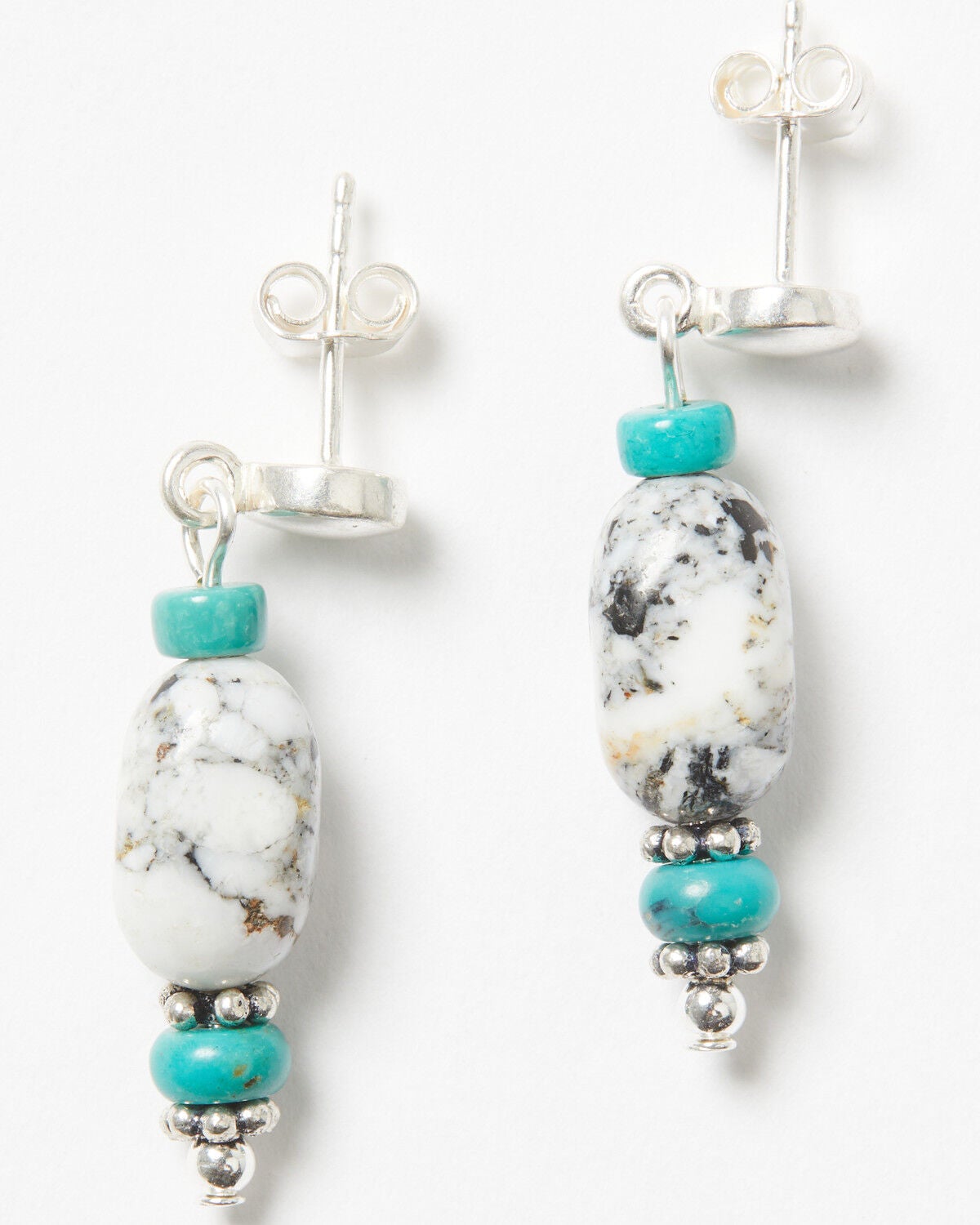 Paige Wallace Women's Beaded Earrings, White, hi-res