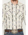 Image #3 - Panhandle Slim Men's Ikat Striped Print Long Sleeve Snap Western Shirt, Cream, hi-res