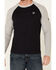 Image #5 - Rock & Roll Denim Men's FR Black Long Sleeve Work Raglan T-Shirt, Black, hi-res