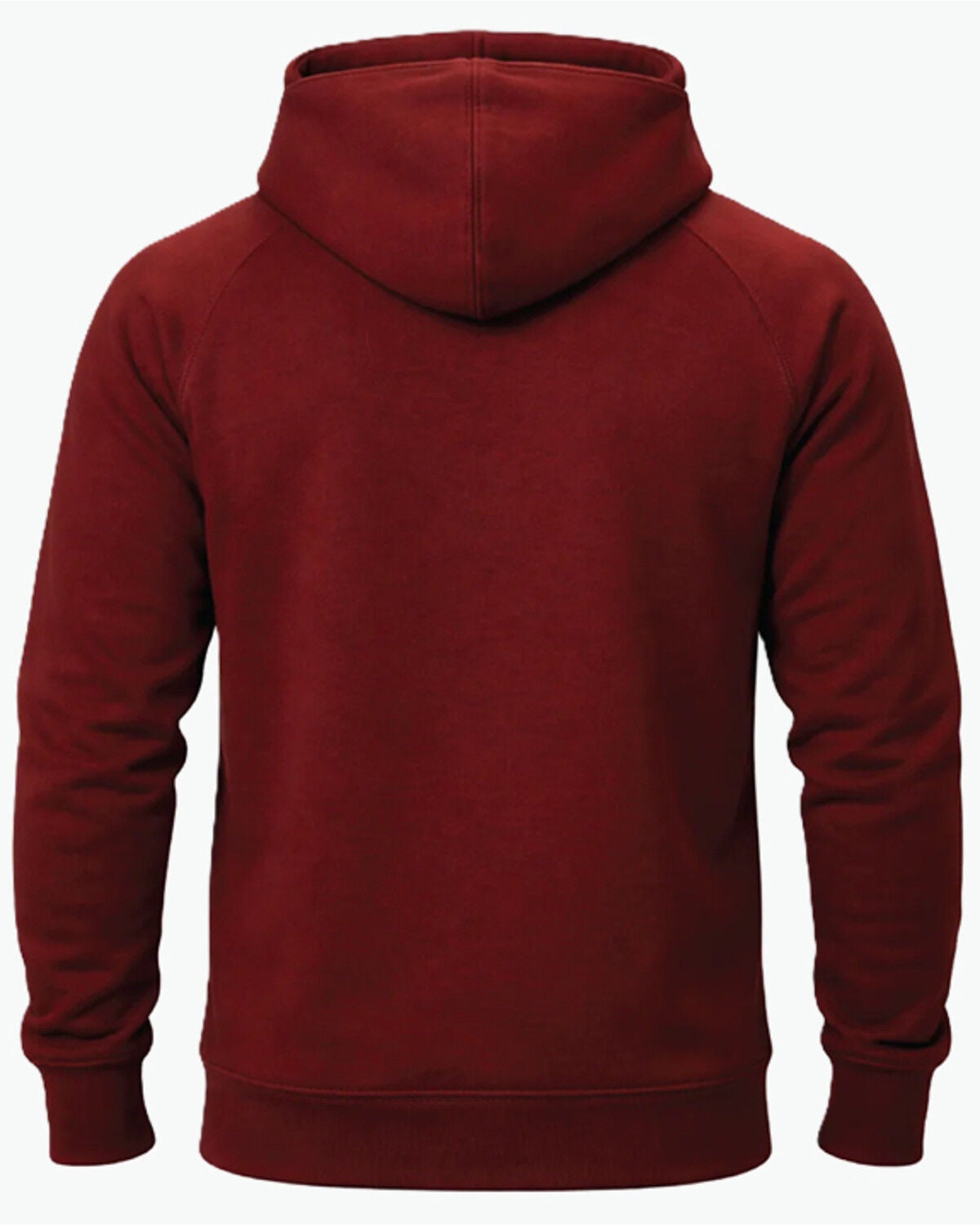 Image #2 - Forge Workwear Men's FR Hooded Sweatshirt, Burgundy, hi-res