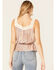 Image #4 - Wild Moss Women's Floral Paisley Patchwork Crochet Tank Top, , hi-res