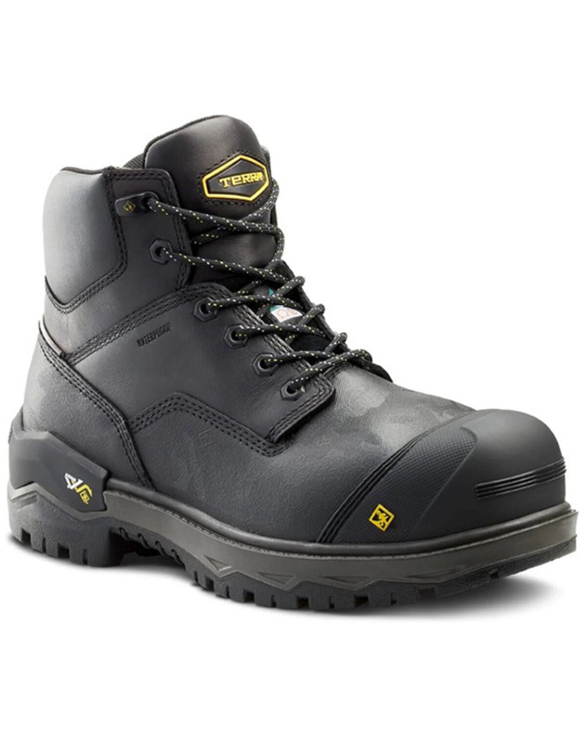Kodiak Men's 6" Gantry Waterproof Work Boots - Composite Toe, Black, hi-res
