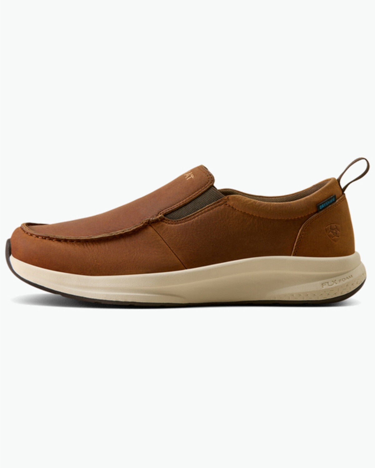 Image #2 - Ariat Men's Buckeye Slip-On Waterproof Shoes - Moc Toe, Brown, hi-res