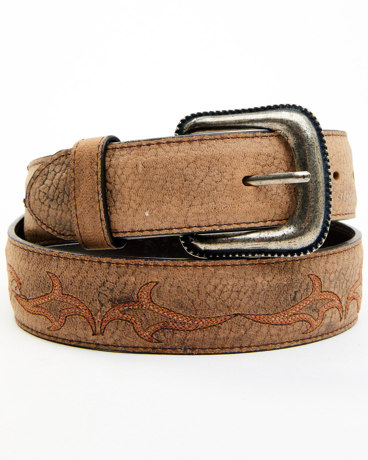 Image #1 - Moonshine Spirit Men's Cutaway Leather Belt, Brown, hi-res