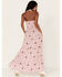 Image #4 - Ariat Women's Memphis Halter Smocked Maxi Dress, Red, hi-res