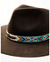 Idyllwind Women's Thunderbird Beaded Band Wool Felt Western Hat , Brown, hi-res