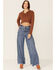Image #4 - Callahan Women's Rootbeer Brown Cable Knit Long Sleeve Daisy Polo, Brown, hi-res