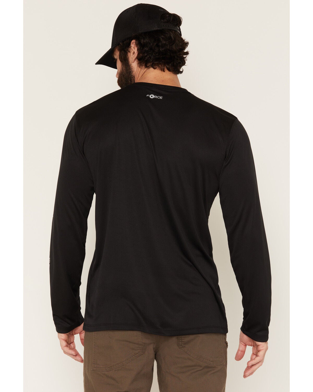 Image #4 - Carhartt Men's Force Sun Defender&trade; Lightweight Long Sleeve Graphic T-Shirt, Black, hi-res