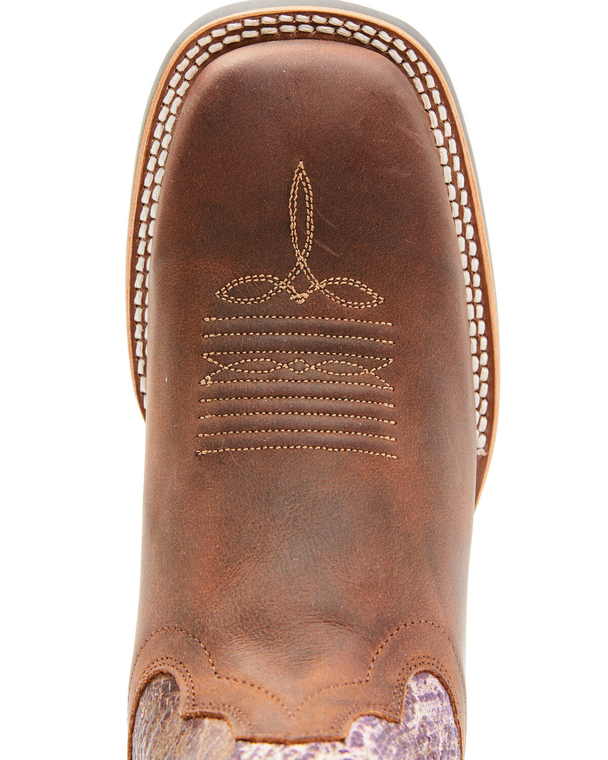 Image #6 - Rank 45® Women's Antiquity Western Performance Boots - Broad Square Toe, Brown, hi-res