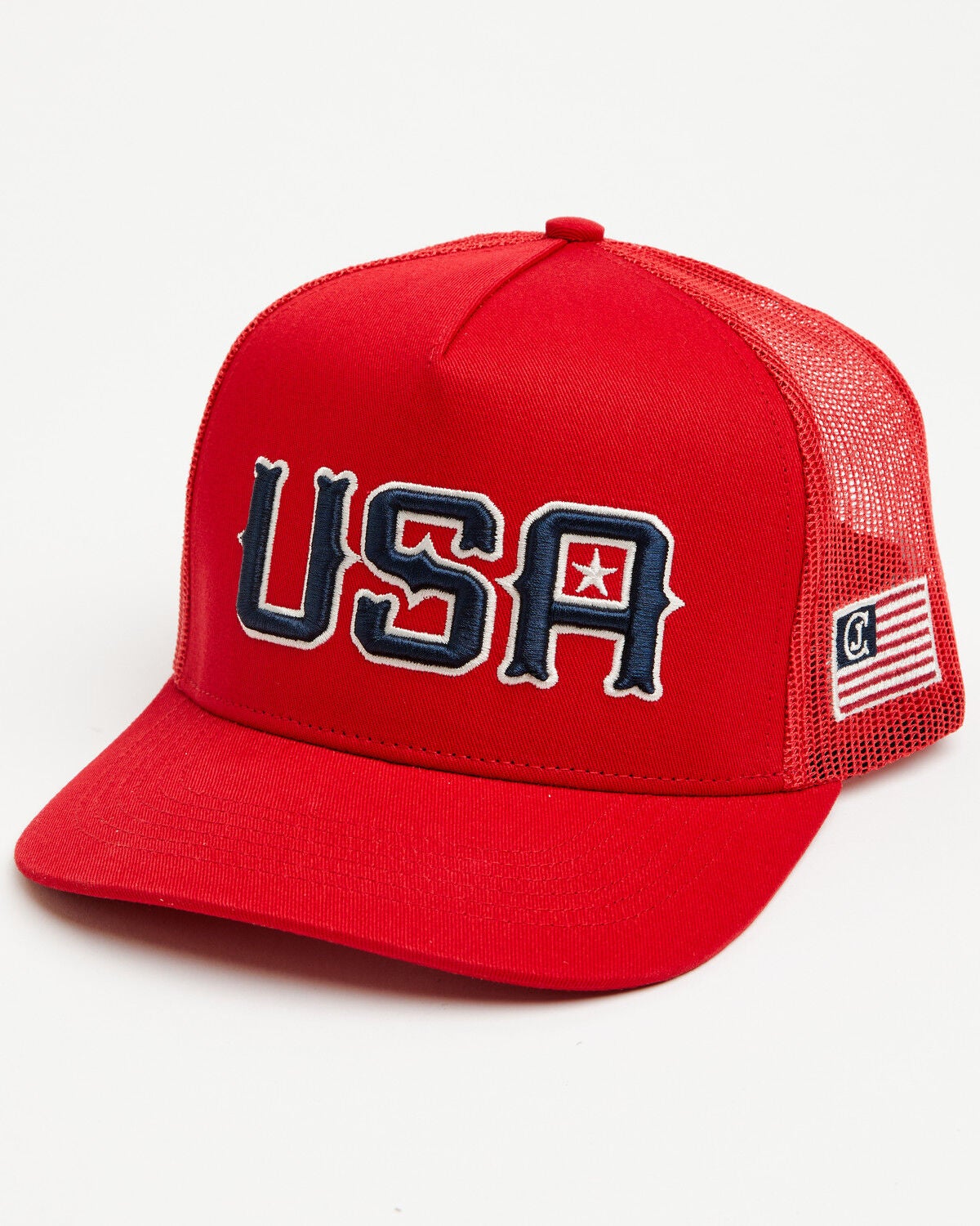 Cody James Men's USA Ball Cap, Red, hi-res