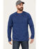 Image #1 - Ariat Men's Rebar Gridwork Long Sleeve Shirt, Blue, hi-res