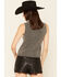 Image #4 - Sadie & Sage Women's Rhinestone Embellished Sweater Vest, Charcoal, hi-res