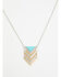 Image #2 - Lainey Wilson Women's Stone Arrow Long Pendant Necklace, Gold, hi-res