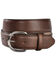 Justin Men's Classics Oiled Brown Western Belt, Brown, hi-res