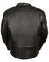 Image #3 - Milwaukee Leather Men's Side Lace Vented Scooter Jacket - 3X, Black, hi-res
