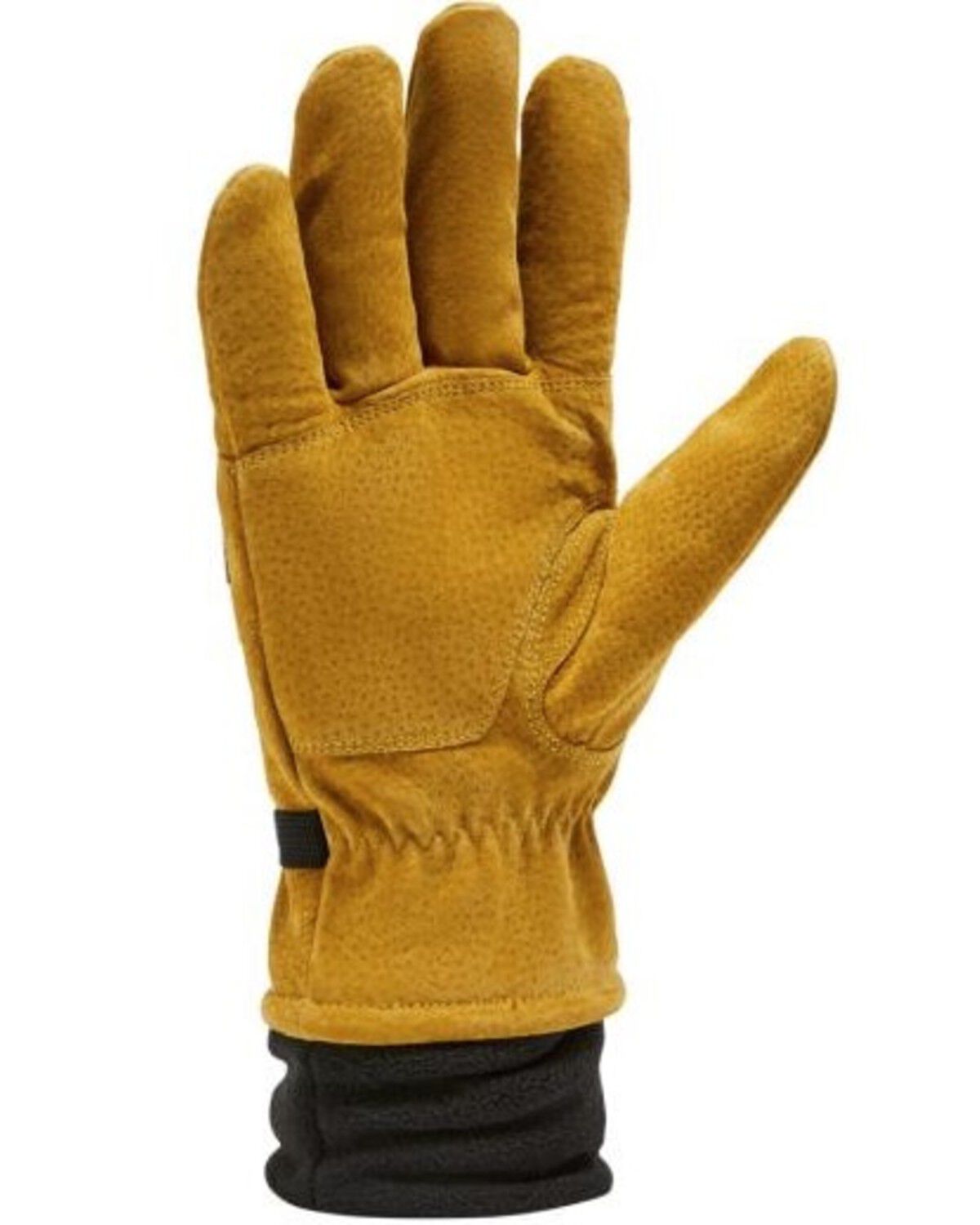 Image #2 - Carhartt Sherpa-Lined Leather Gloves, Brown, hi-res