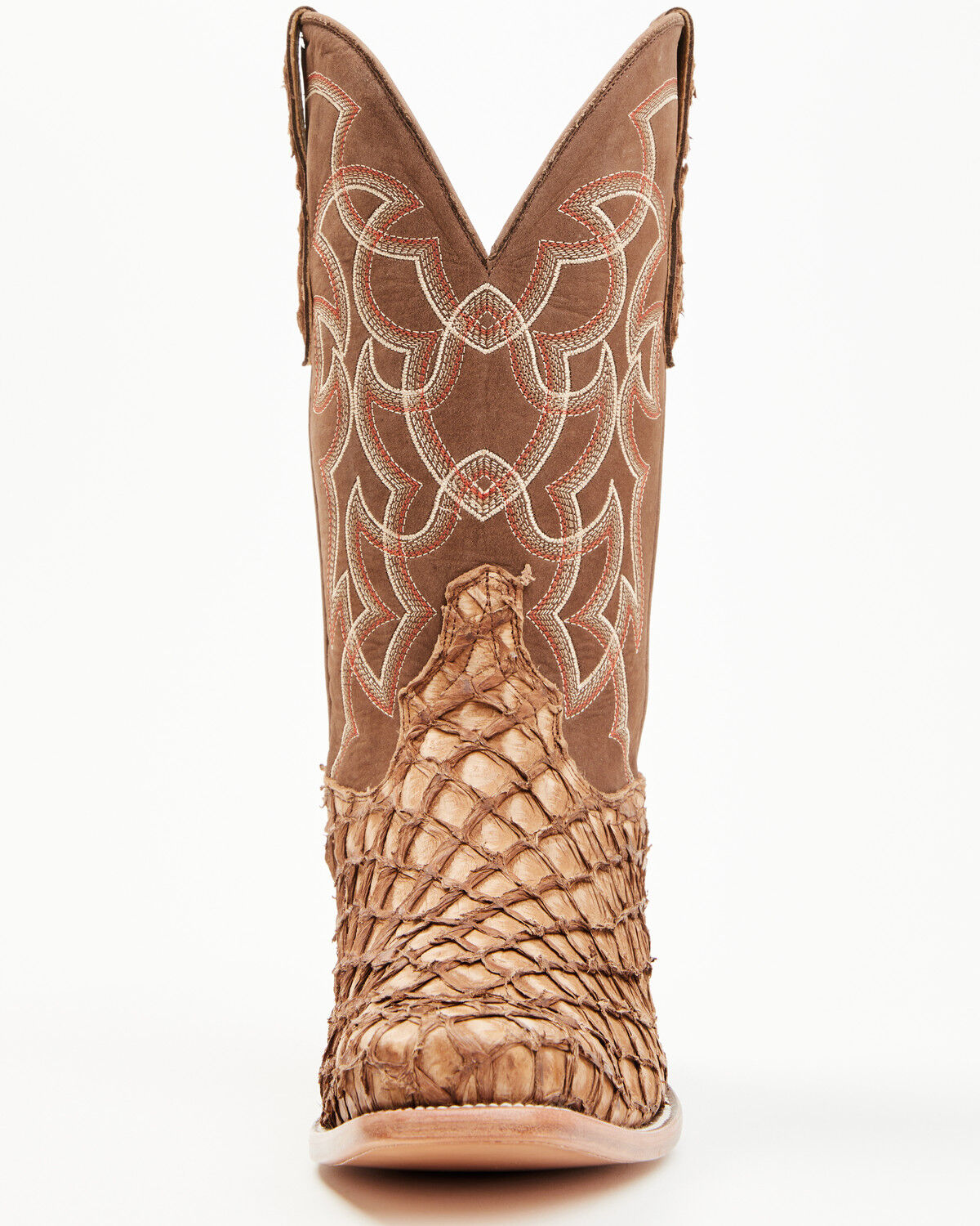 Image #4 - Cody James Men's Exotic Pirarucu Western Boots - Square Toe, Brown, hi-res