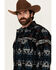 Image #2 - Cody James Men's Beacon Southwestern Print Sherpa Lined Flannel Shirt Jacket, Black, hi-res