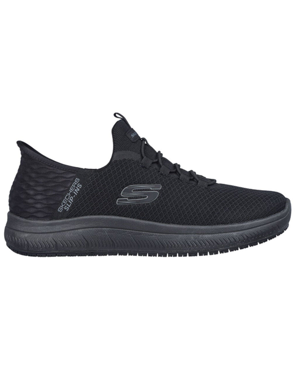 Image #1 - Skechers Men's Slip-Ins Summins Colsin Work Shoes - Round Toe, Black, hi-res