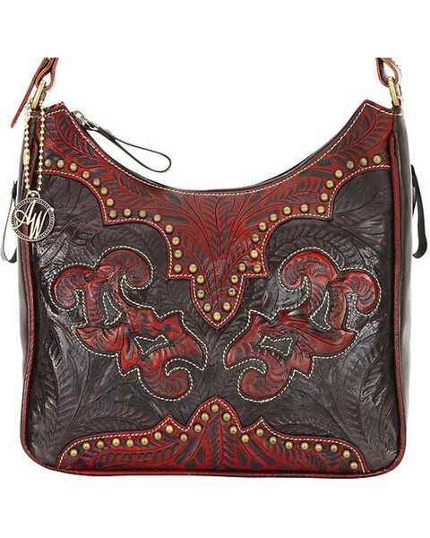 Image #3 - American West Annie's Secret Collection Concealed Carry Shoulder Bag, Black, hi-res
