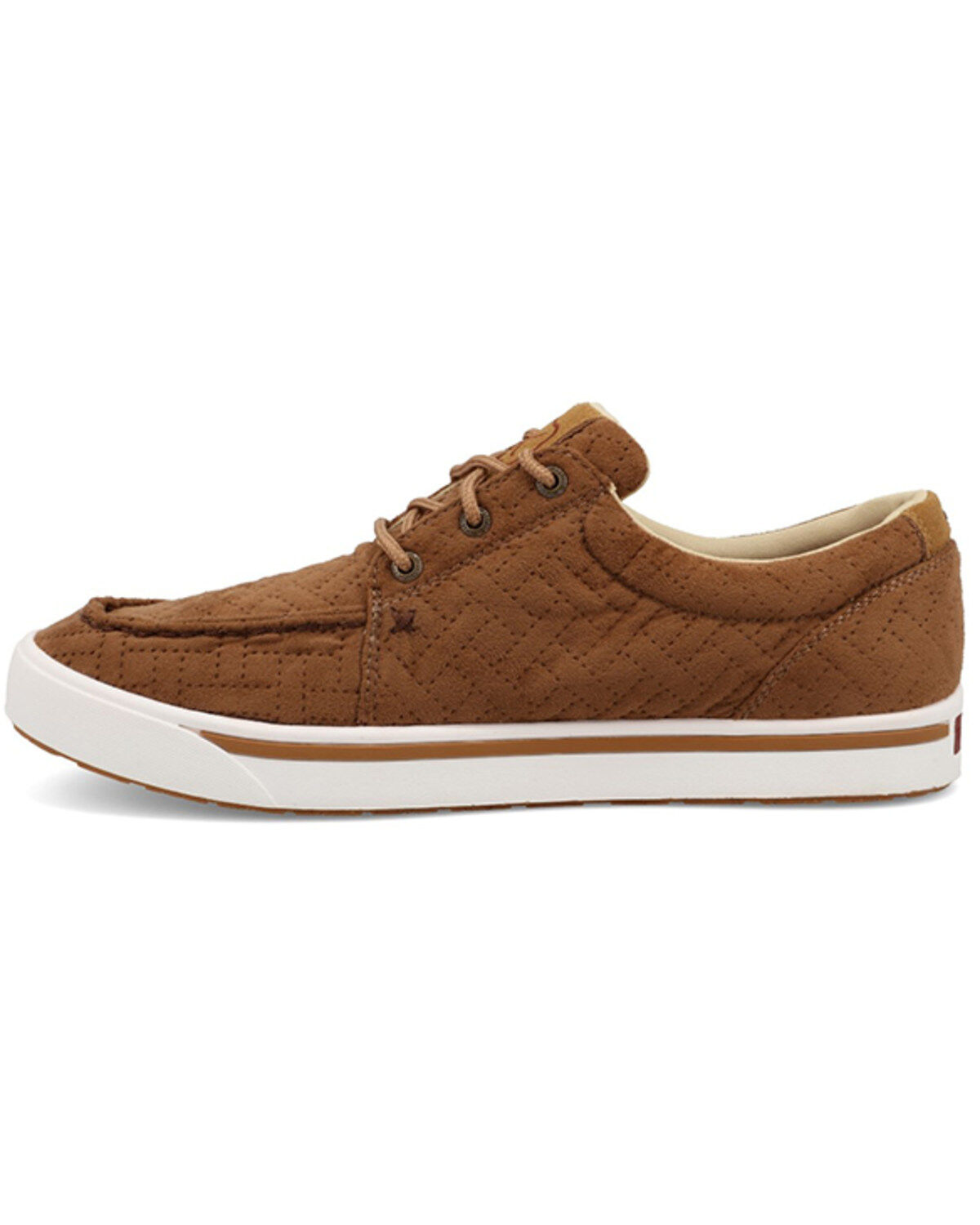 Image #3 - Twisted X Men's Kicks Lace-Up Shoes- Moc Toe, Chestnut, hi-res