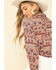 Image #5 - Wrangler Women's Rust Aztec Tile Print Snap Long Sleeve Western Top, , hi-res
