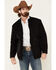 Image #1 - Cripple Creek Men's Black Nylon CC Barn Coat, Black, hi-res