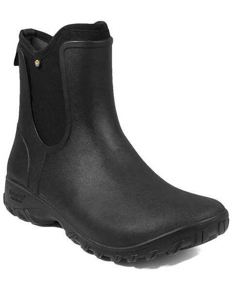 Bogs Women's Sauvie Slip-On Outdoor Boots - Round Toe, Black, hi-res
