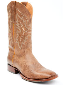Cody James Men's Vintage Western Boots - Broad Square Toe, Brown, hi-res