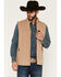 Image #1 - RANK 45&reg; Men's Ralington Softshell Vest - Tall, Khaki, hi-res