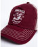 Image #6 - Cody James Men's Burgundy America Free Patch Mesh Ball Cap , Burgundy, hi-res