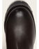 Image #5 - Frye Women's Dark Brown Natalie Mid Engineer Lug Shearling Boots, , hi-res