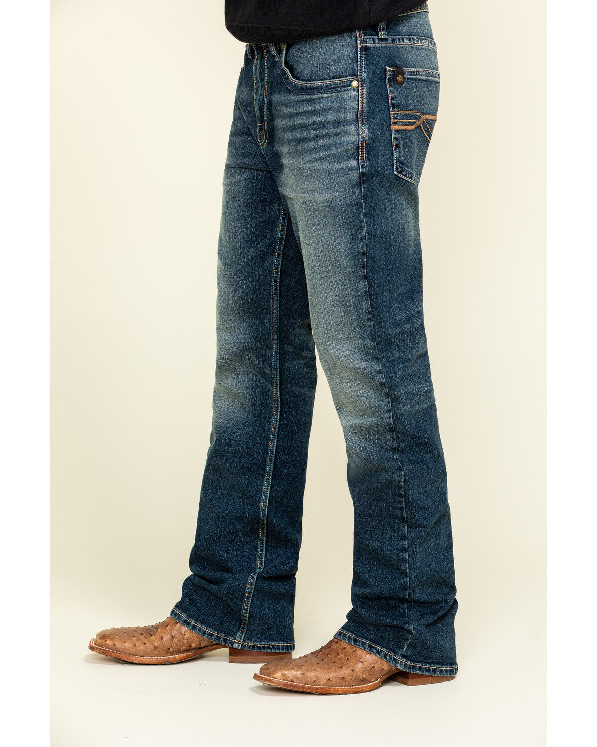 Image #3 - Cody James Core Men's Sundance Medium Wash Stretch Slim Bootcut Jeans, Blue, hi-res