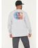 Image #1 - Carhartt Men's Relaxed Fit Heavyweight Solid Long Sleeve T-Shirt, Heather Grey, hi-res