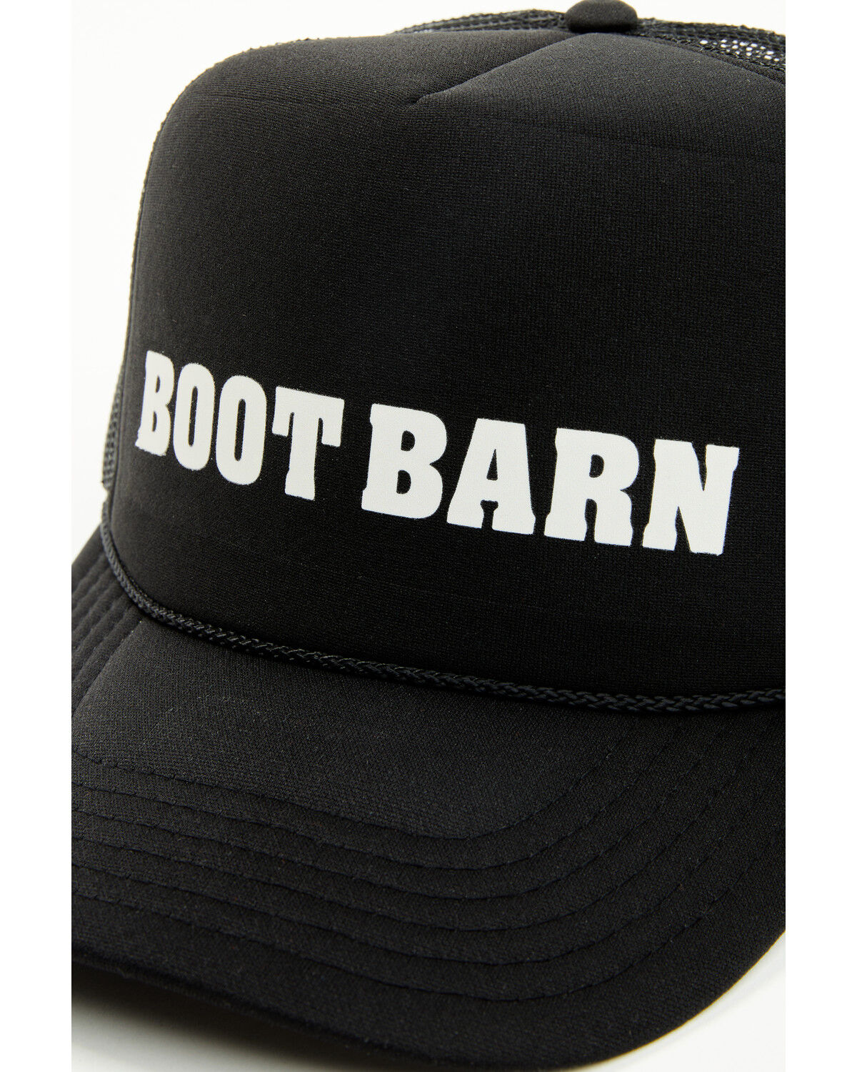 Image #4 - Boot Barn Logo Trucker Cap, Black, hi-res