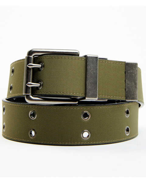 Levi's Men's Reversible Double-Prong Faux Leather Work Belt, Black, hi-res