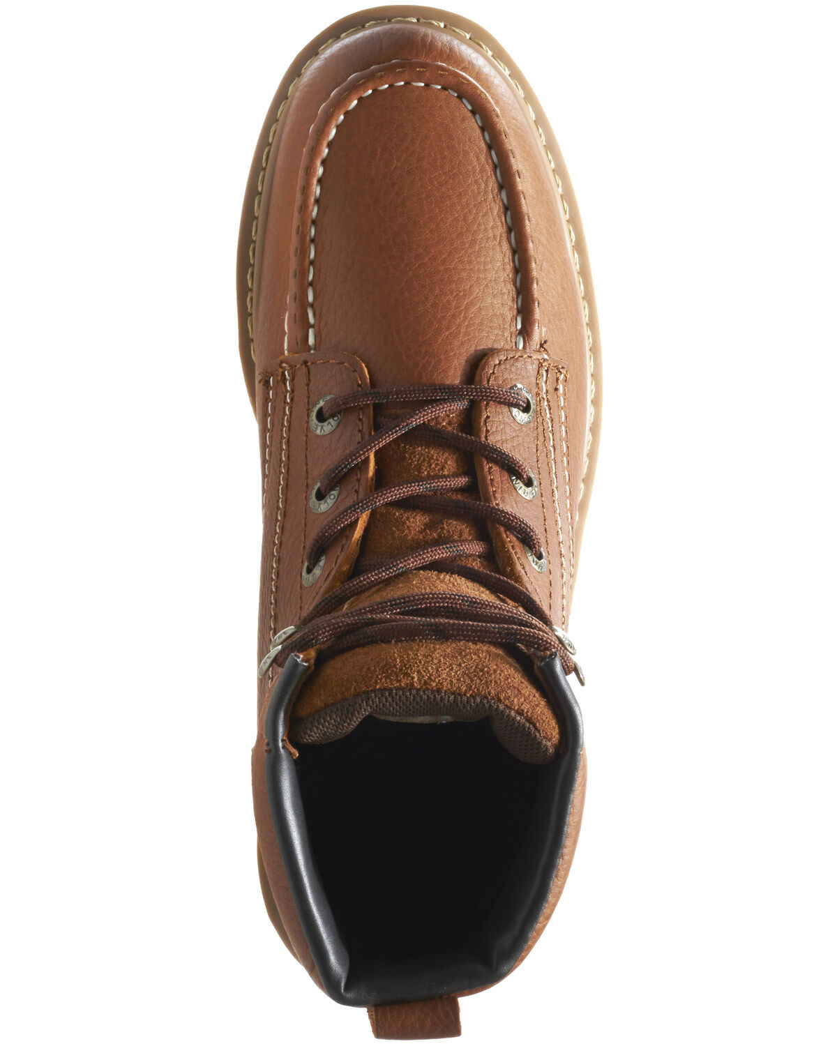 Image #6 - Wolverine Men's Moc Toe Work Boots, Brown, hi-res
