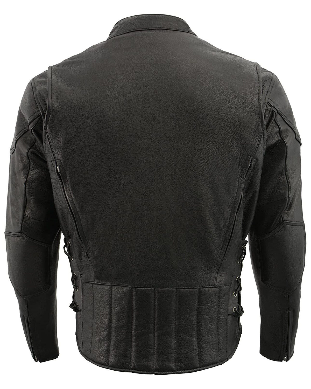Image #3 - Milwaukee Leather Men's 3X Side Lace Vented Scooter Jacket - Big, Black, hi-res