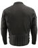Milwaukee Leather Men's 3X Side Lace Vented Scooter Jacket - Big , Black, hi-res