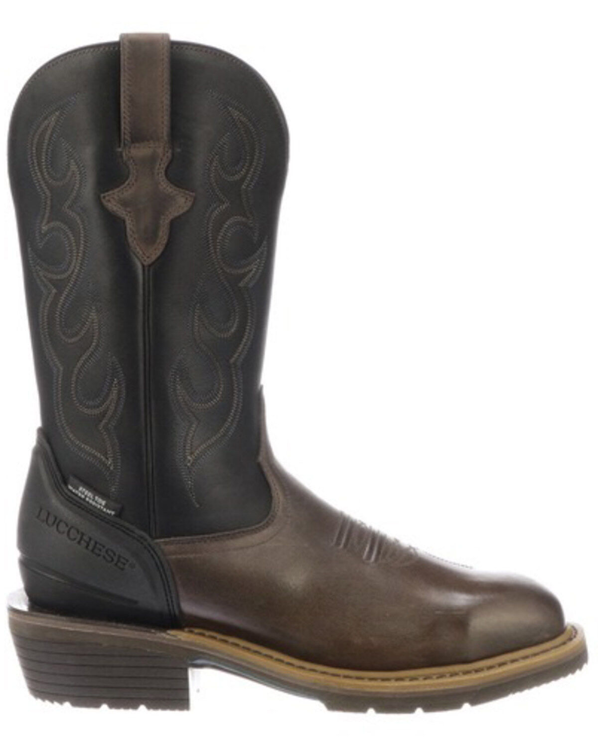 mens black western work boots