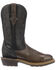 Lucchese Men's Welted Western Work Boots - Steel Toe, Black/brown, hi-res