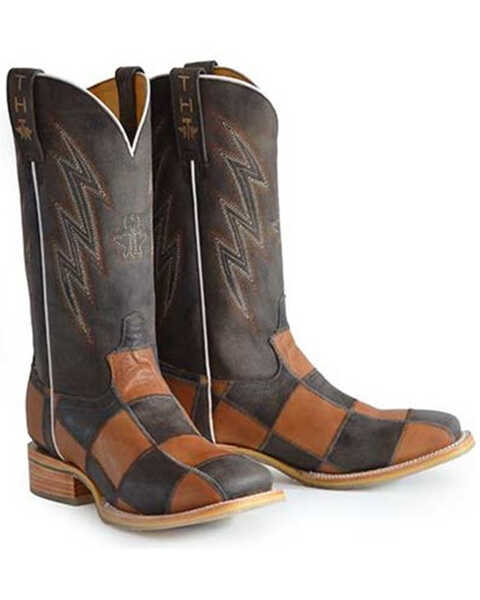 Image #1 - Tin Haul Men's Stable Life Western Boots - Broad Square Toe, Multi, hi-res