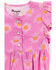 Wrangler Infant Girls' Sunburst Print Onesie, Pink, hi-res