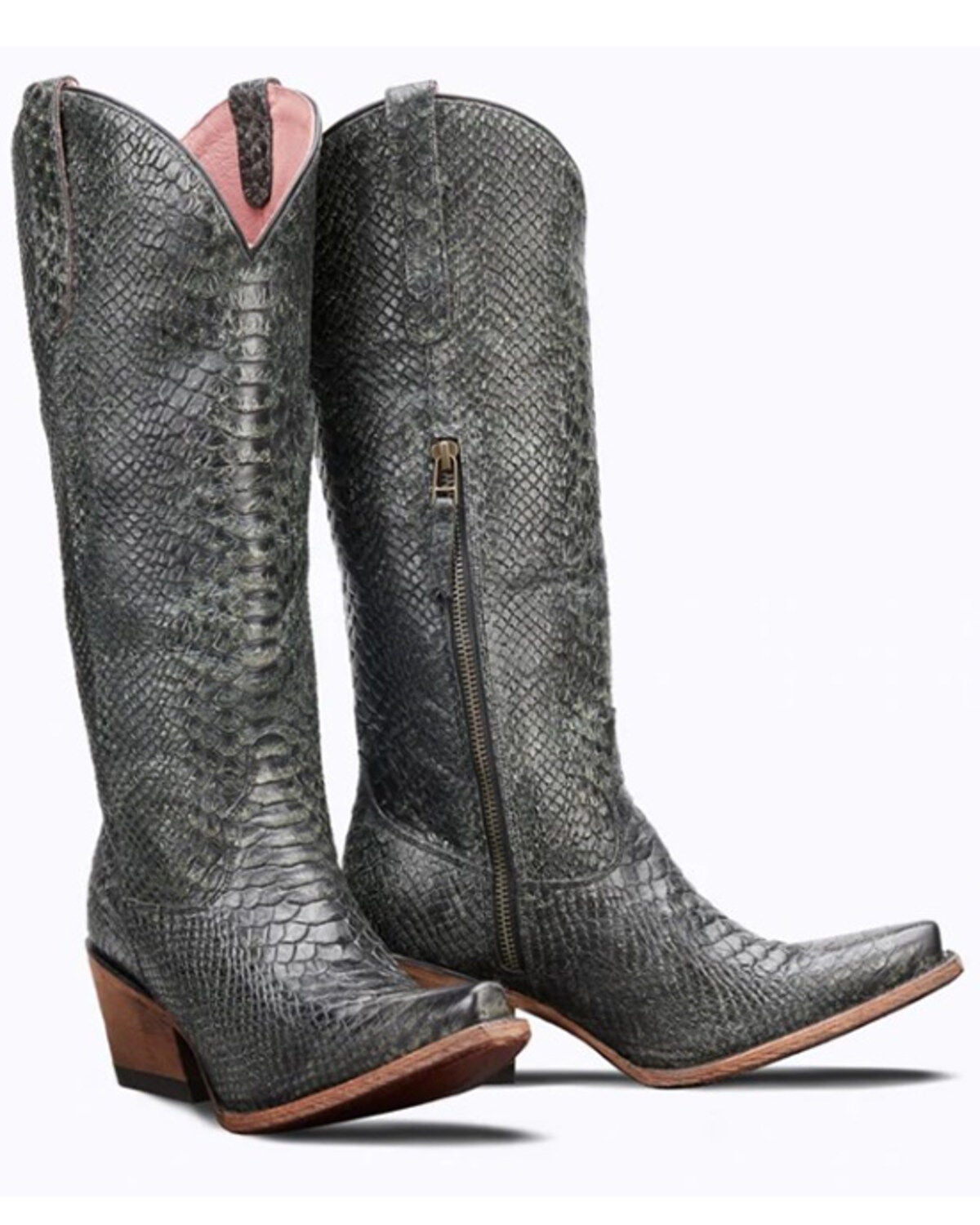 Junk Gypsy by Lane Women's Highway Black Snake Print Western Boot - SN