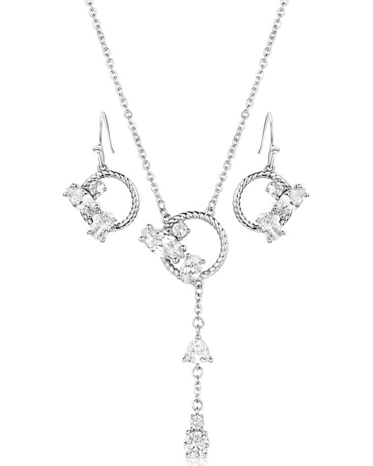 Image #1 - Montana Silversmiths Women's Hanging By A Moment Jewelry Set - 2 Piece, Silver, hi-res