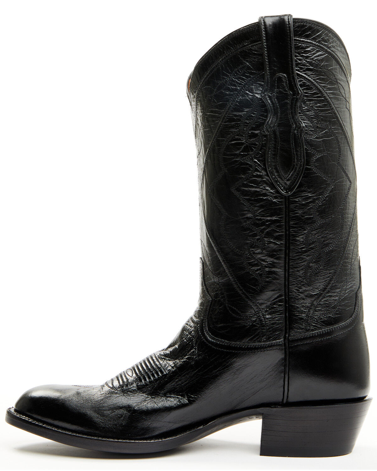 Image #3 - Tony Lama Men's Midnight Western Boots - Round Toe, Black, hi-res